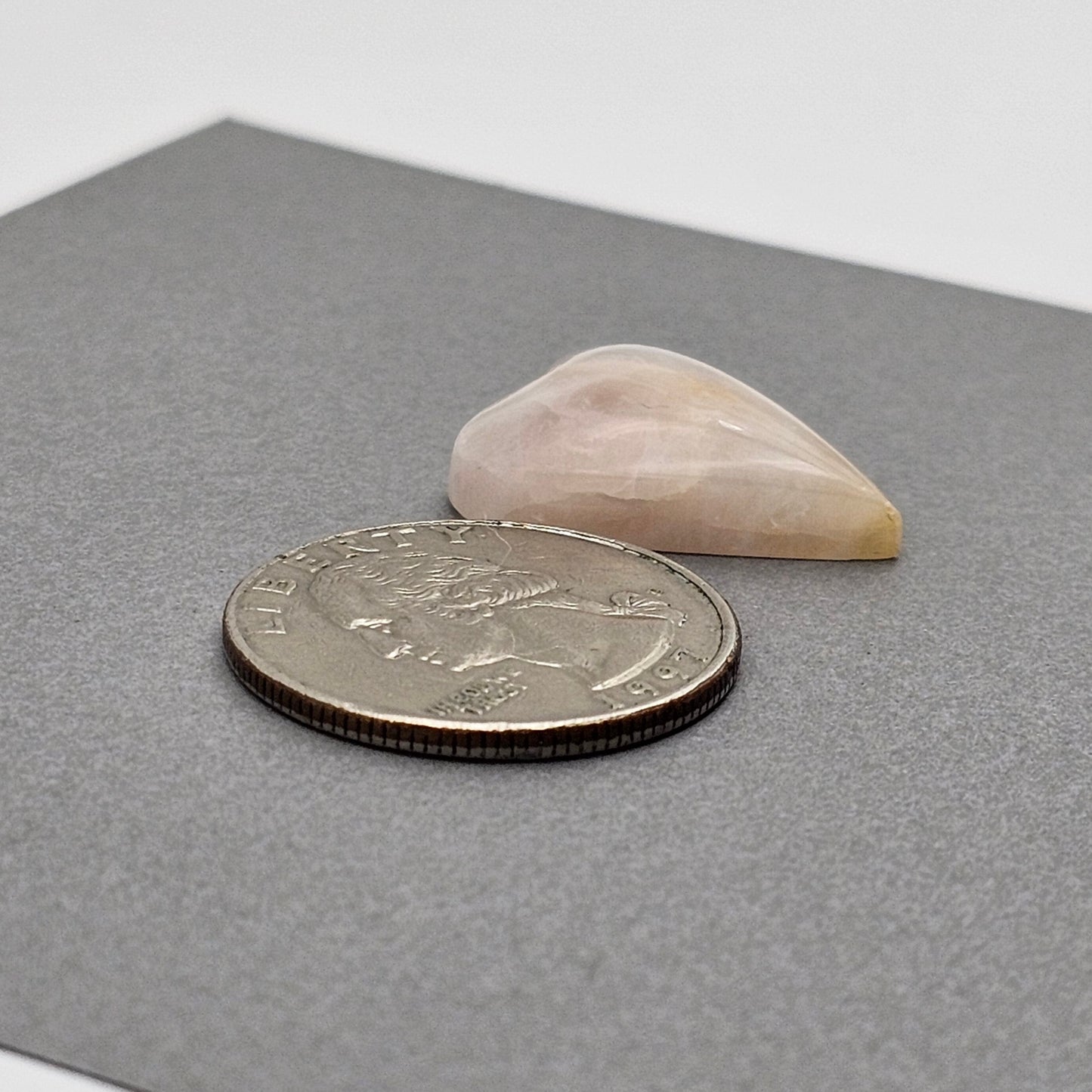 Rose Quartz Geometric Heart Cabochon