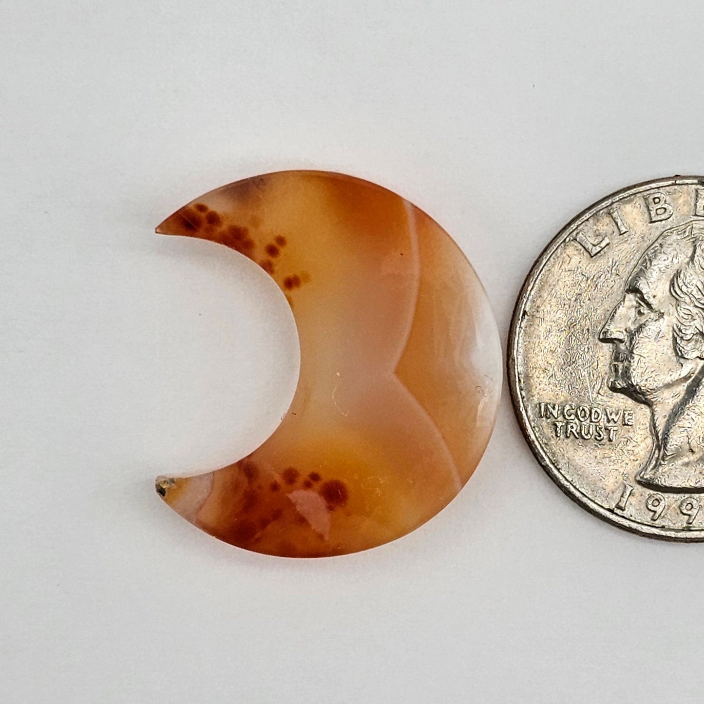 Carnelian Moon Agate Cabochon