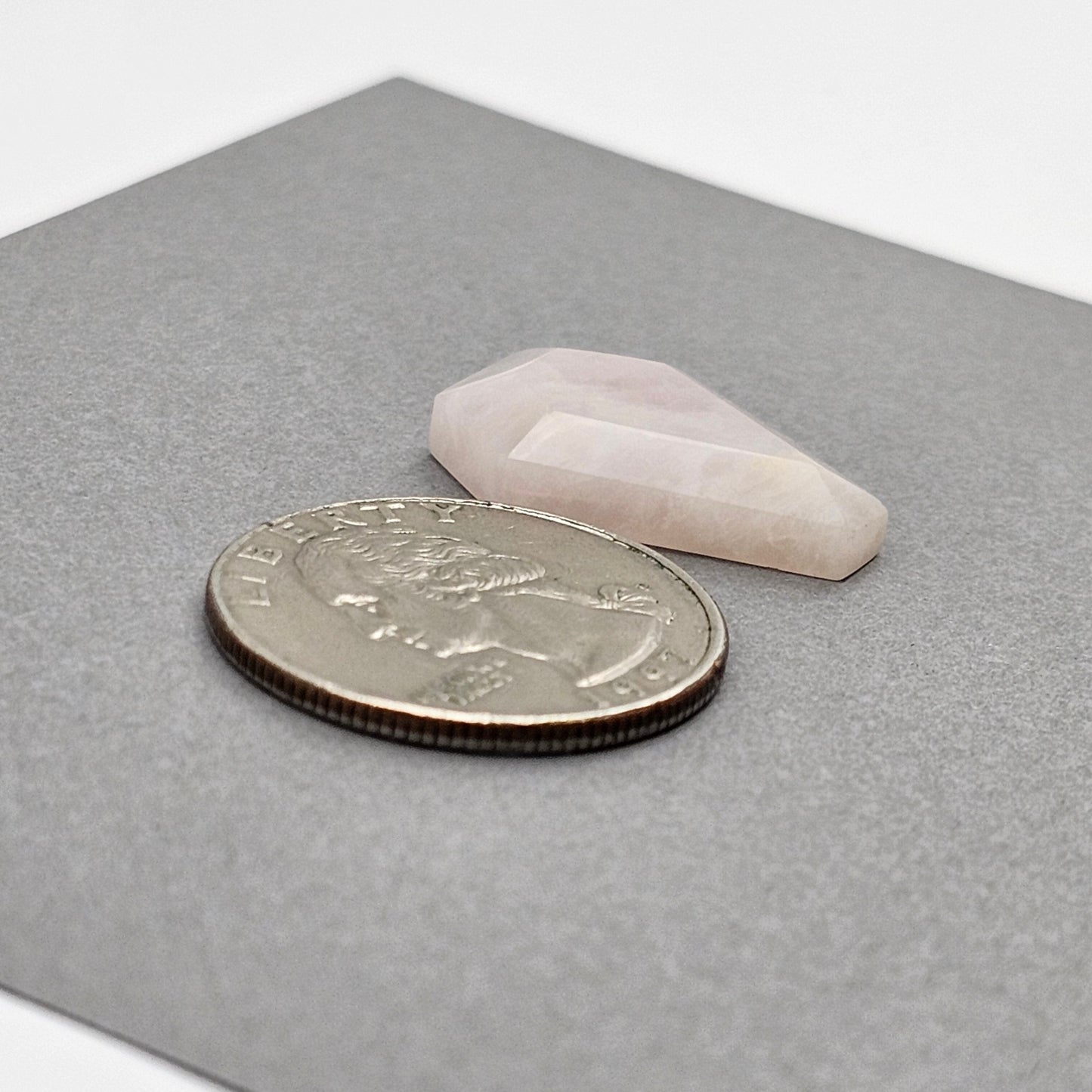 Rose Quartz Geometric Cabochon