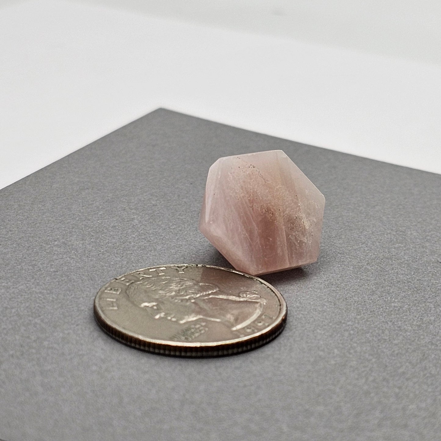 Rose Quartz Geometric Cabochon