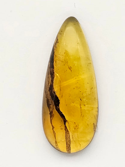 Amber authentic cabochon large