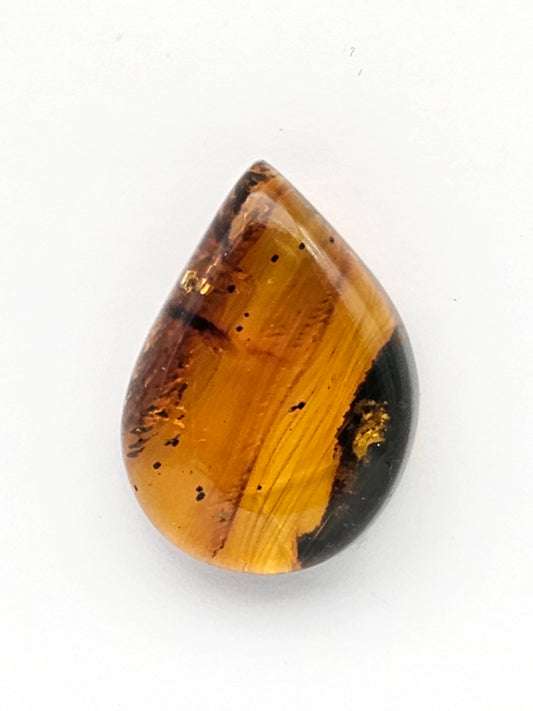 Amber authentic cabochon large