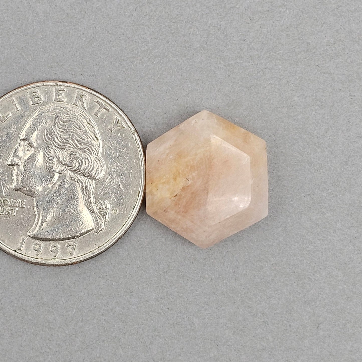 Rose Quartz Geometric Cabochon