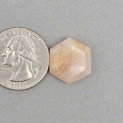 Rose Quartz Geometric Cabochon