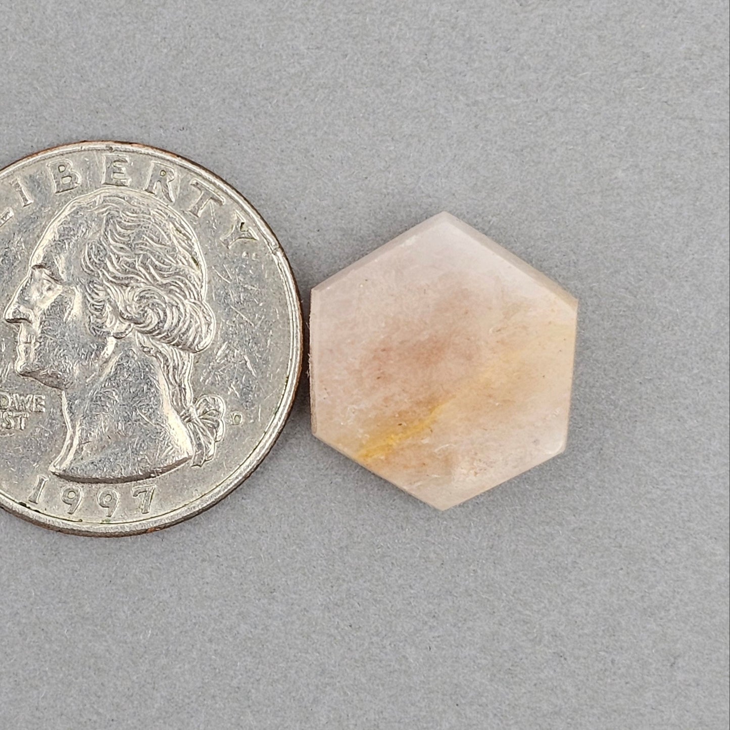 Rose Quartz Geometric Cabochon