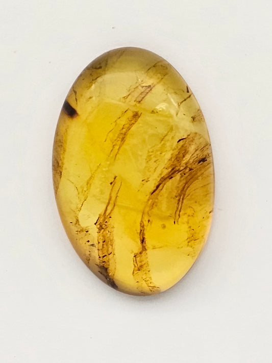 Amber authentic cabochon large
