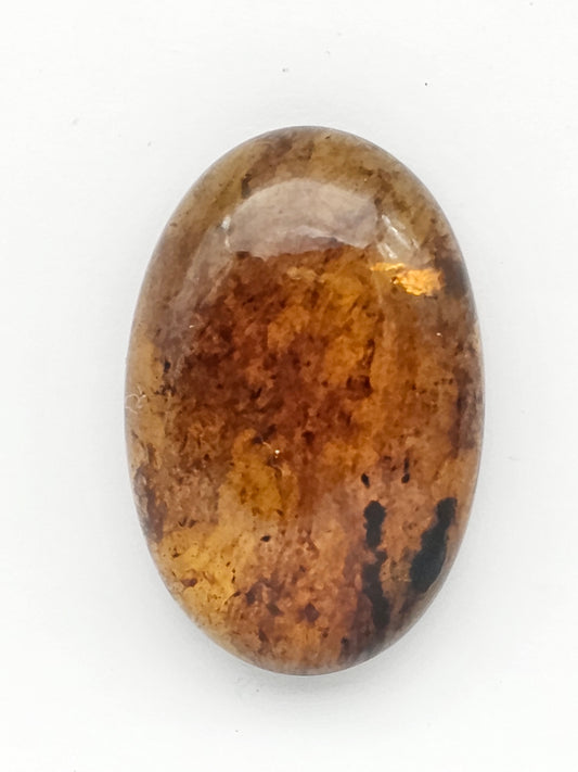 Amber authentic cabochon large