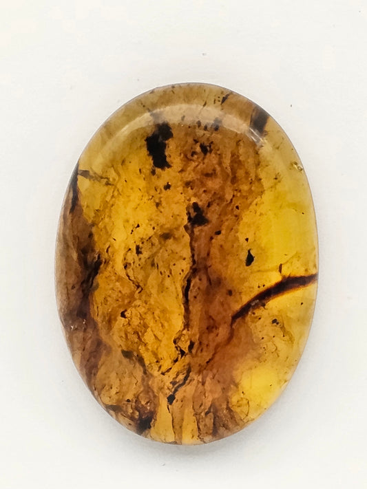 Amber authentic cabochon large