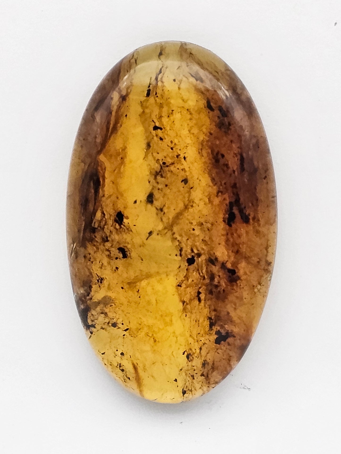 Amber authentic cabochon large