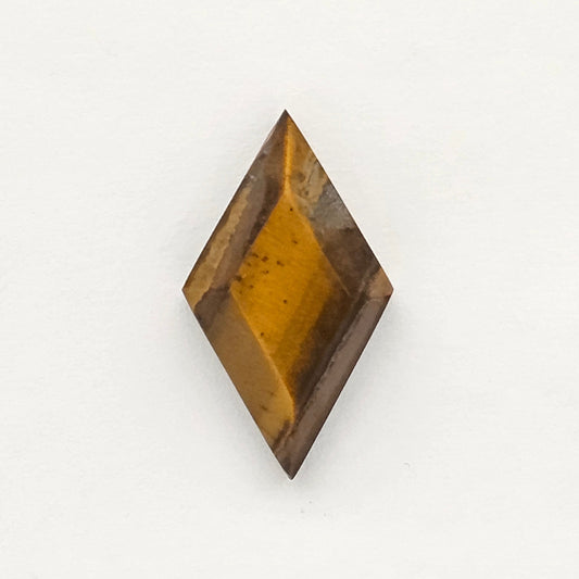Tiger Eye Geometric Half Faceted Cabochon