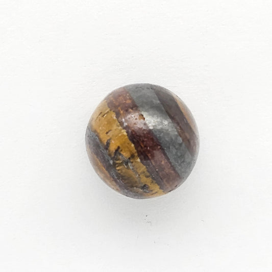 Tiger Eye Geometric Half Faceted Cabochon
