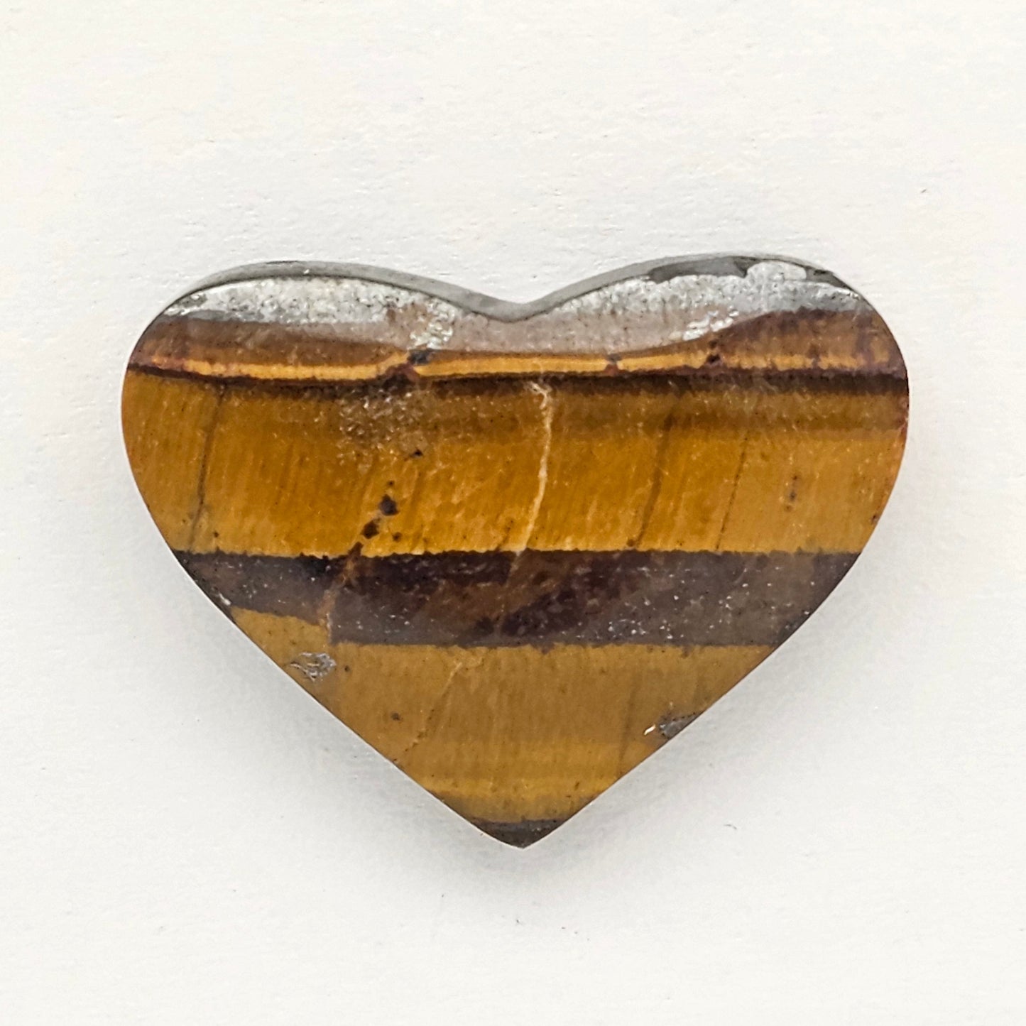 Tiger Eye Geometric Half Faceted Cabochon