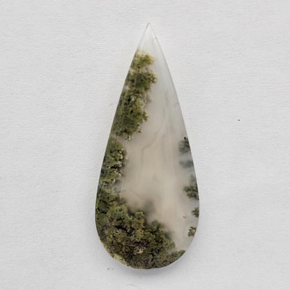 Moss agate cabochon large