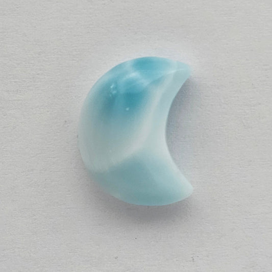 Larimar Moon Cabochon