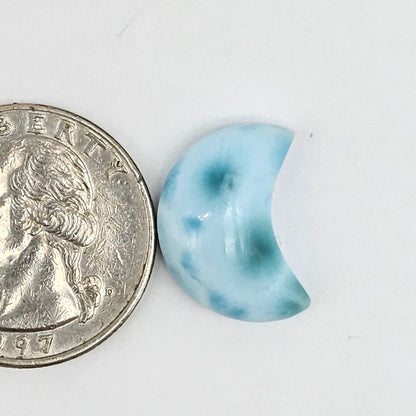 Larimar Moon Cabochon