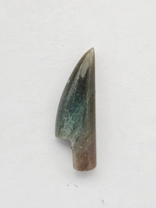 Green agate knife cabochon