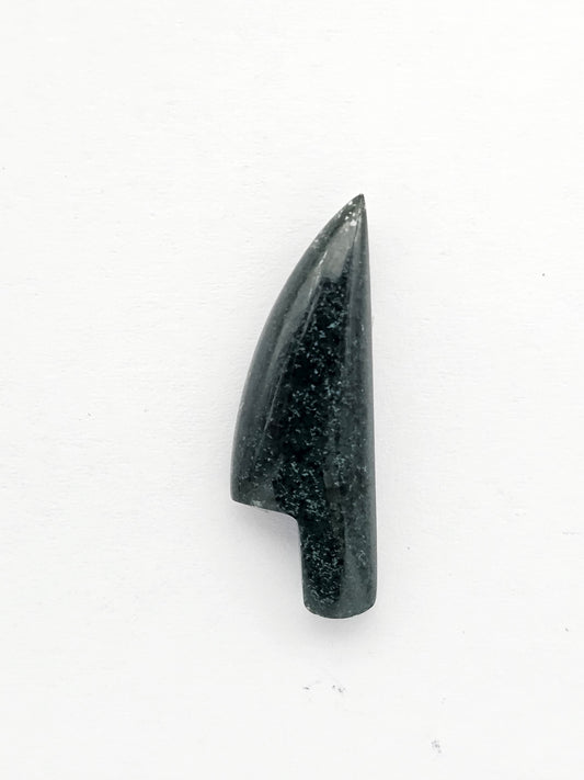 Green agate knife cabochon