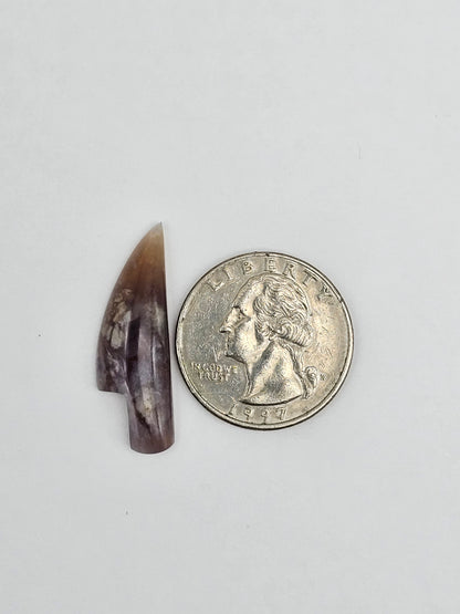 Purple agate knife cabochon