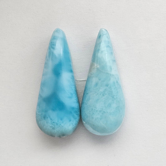 Larimar Cabochon pair