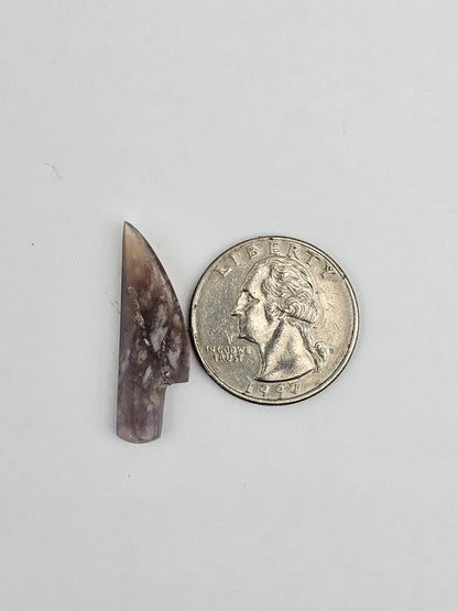 Purple agate knife cabochon