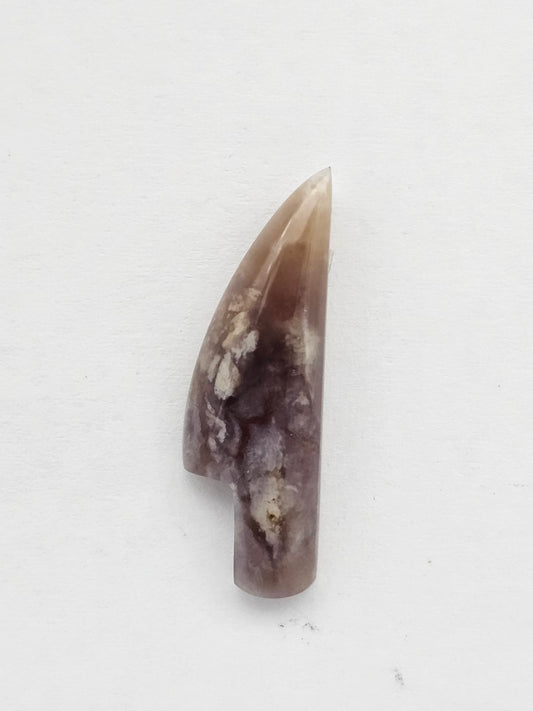 Purple agate knife cabochon