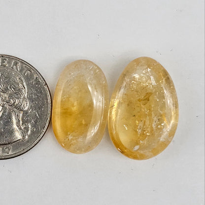Citrine Silica Cabochon Set