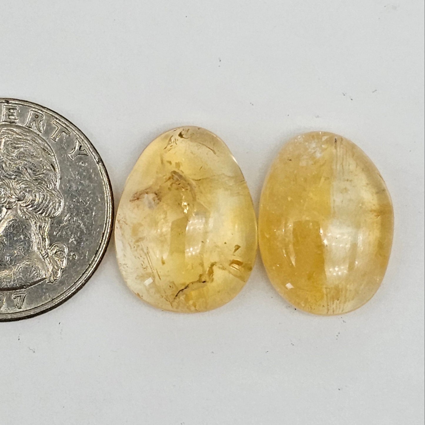 Citrine Silica Cabochon Set