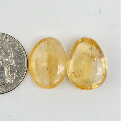 Citrine Silica Cabochon Set