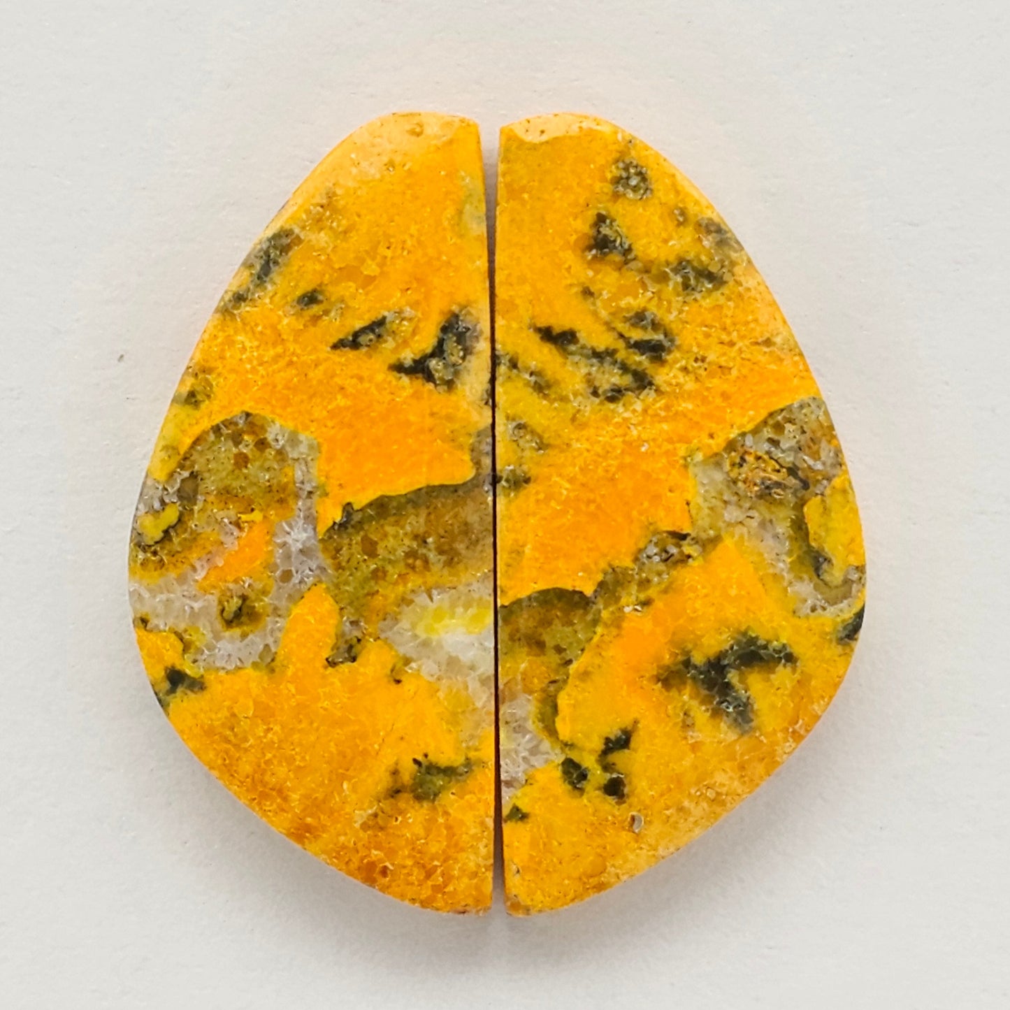 Bumblebee Jasper Cabochon Pair