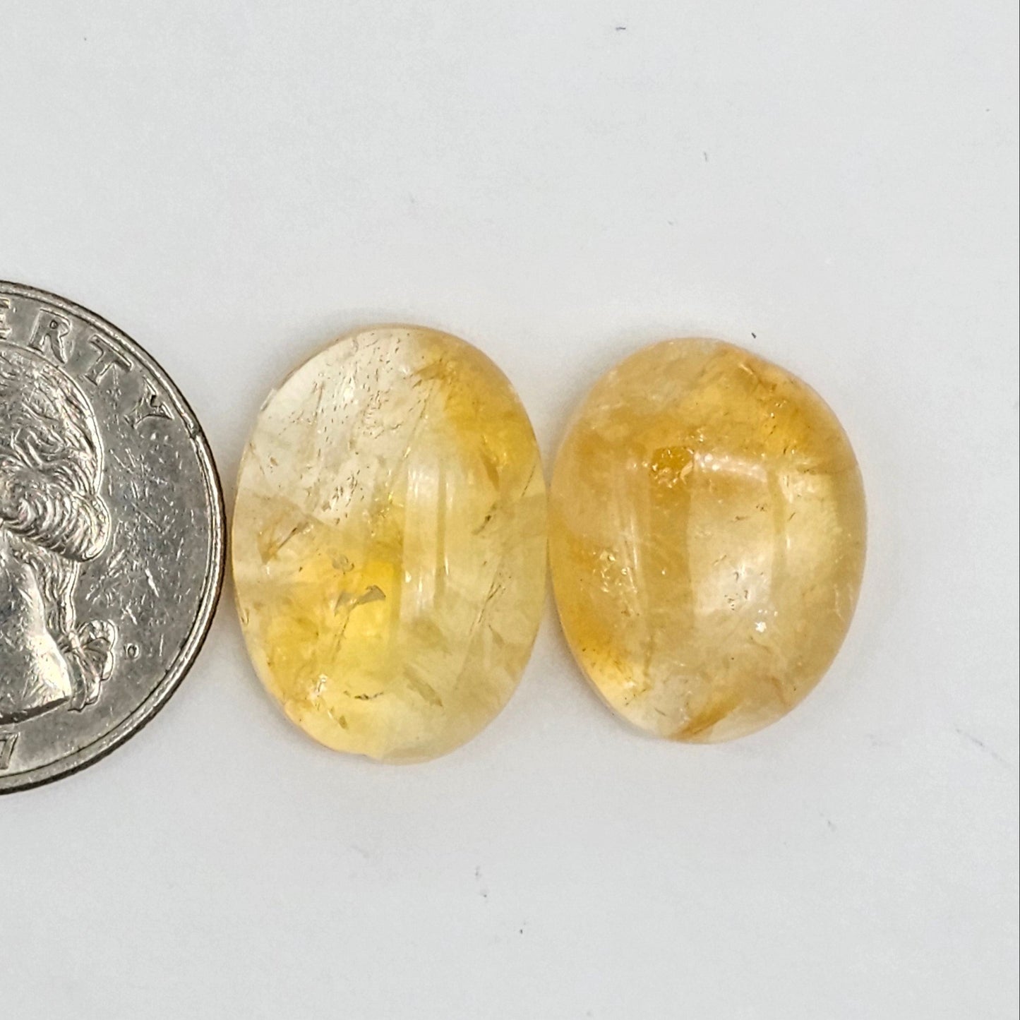 Citrine Silica Cabochon Set