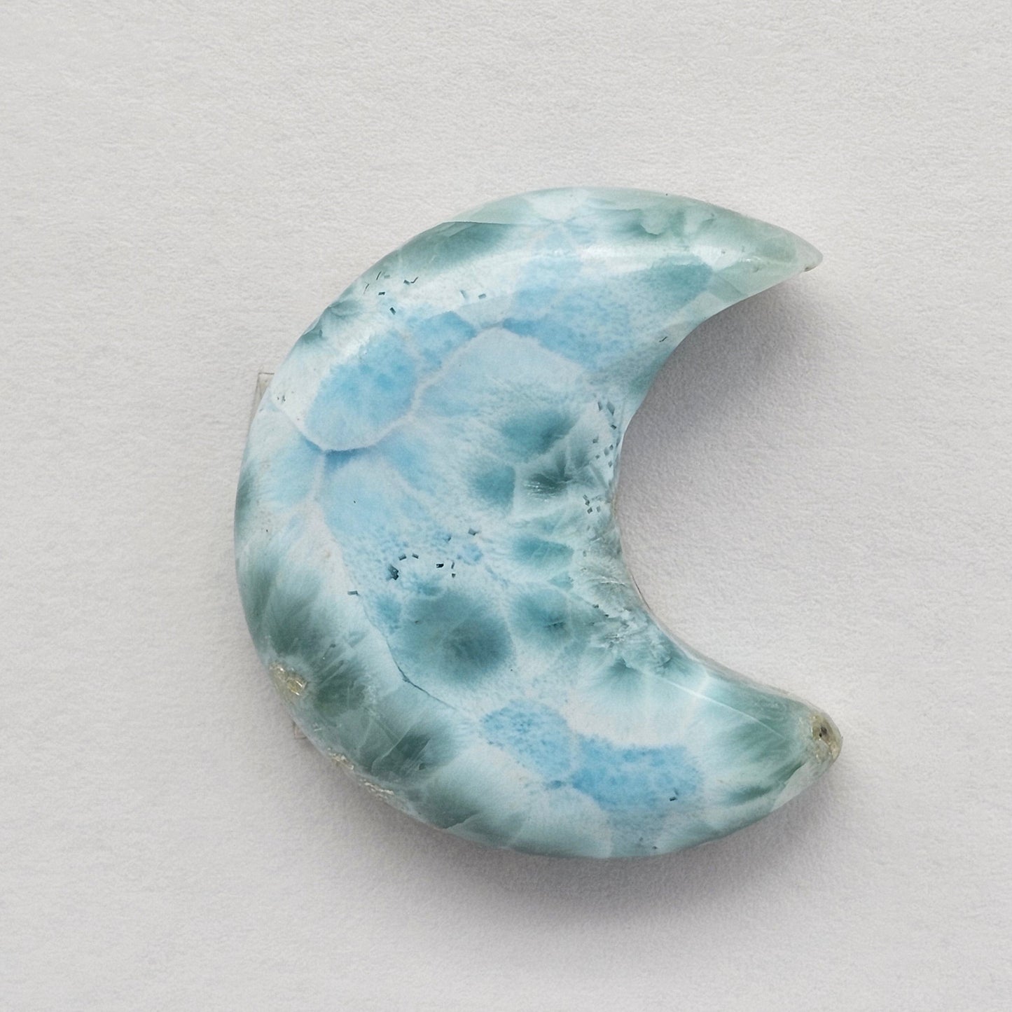 Larimar Moon Cabochon