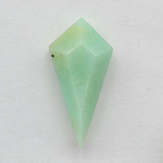 Chrysoprase Long Diamond Cabochon