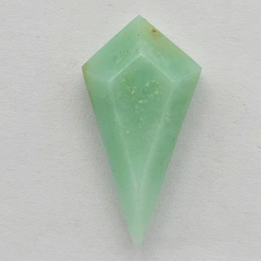 Chrysoprase Long Diamond Cabochon