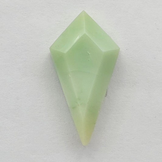 Chrysoprase Long Diamond Cabochon