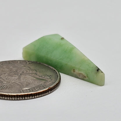 Chrysoprase Long Triangle Cabochon