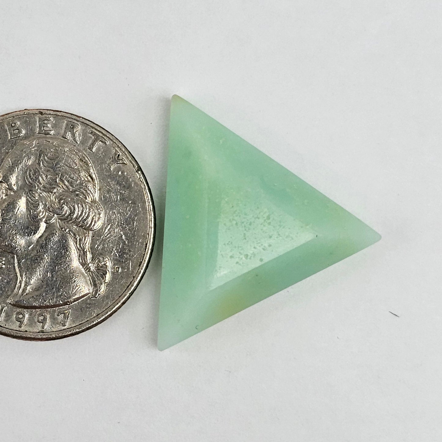 Chrysoprase Short Triangle Cabochon