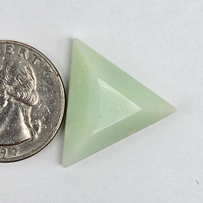 Chrysoprase Short Triangle Cabochon