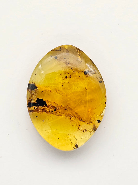 Amber authentic cabochon large