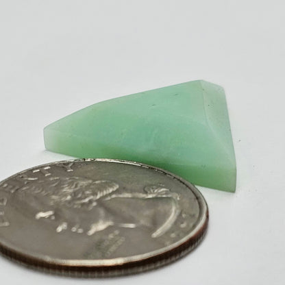 Chrysoprase Short Triangle Cabochon