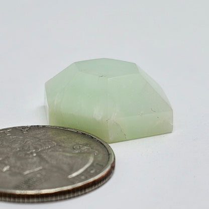 Chrysoprase Short Hexagon Cabochon