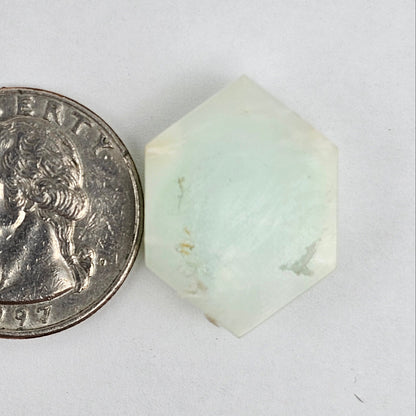 Chrysoprase Short Hexagon Cabochon