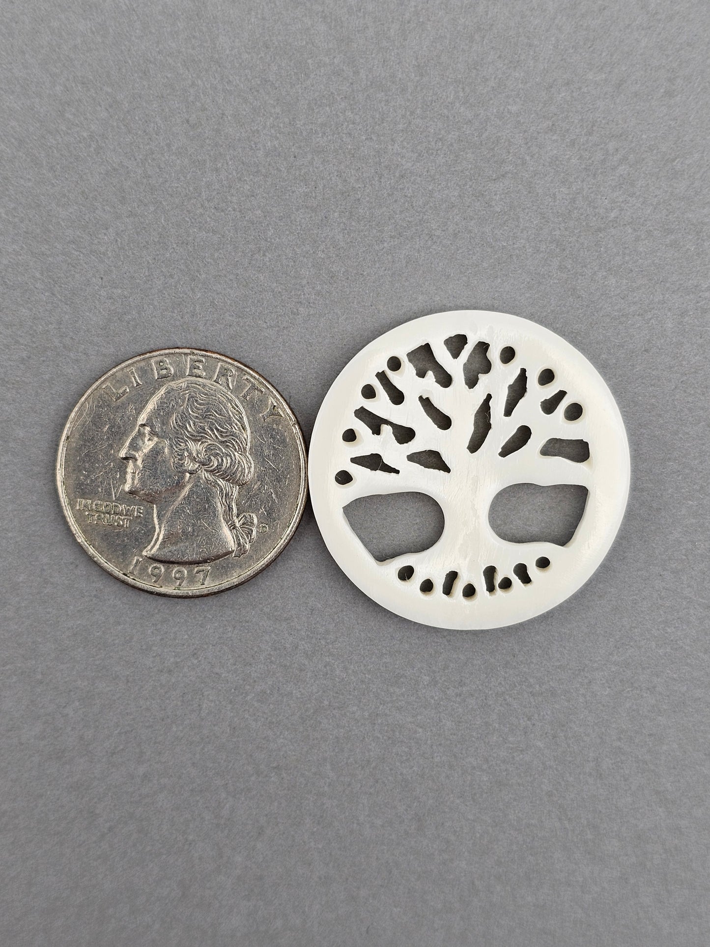 Tree of Life Bone Carving Cabochon