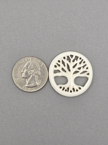 Tree of Life Bone Carving Cabochon