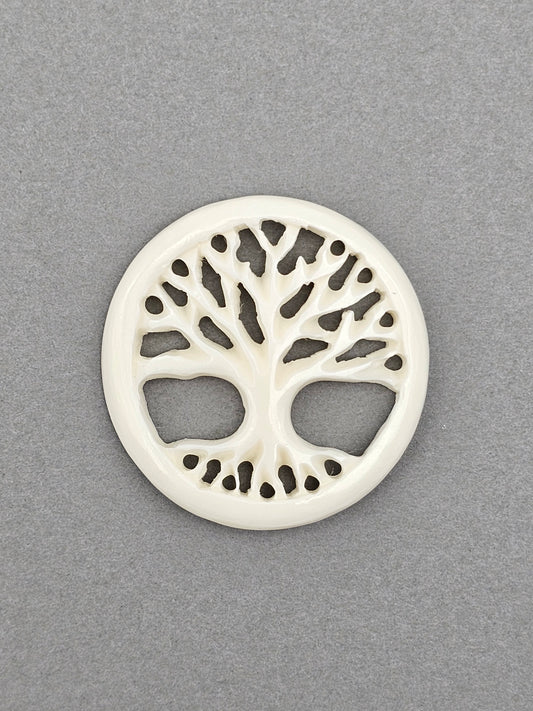 Tree of Life Bone Carving Cabochon