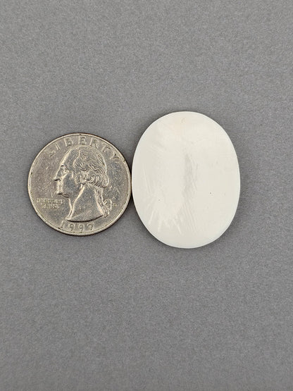 Two Horses Intertwined Bone Carving Cabochon