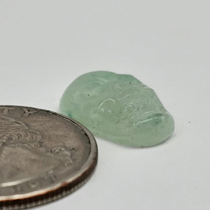 Aventurine Skull Cabochon