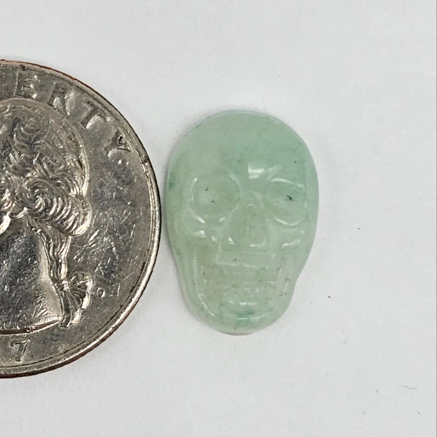 Aventurine Skull Cabochon