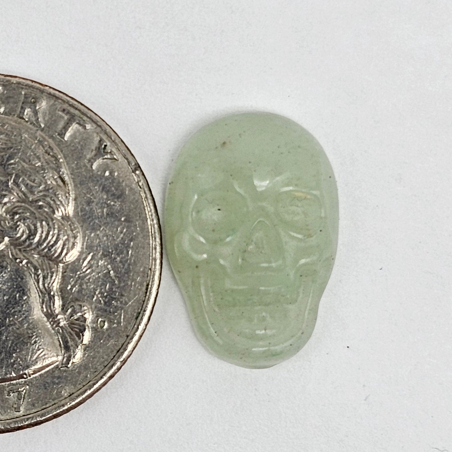 Aventurine Skull Cabochon