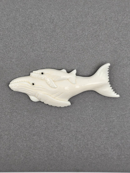 Whale Bone Carving Cabochon