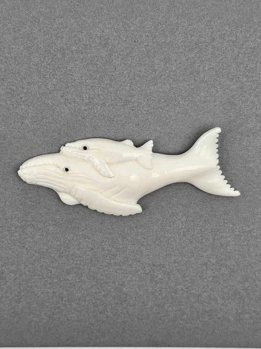 Whale Bone Carving Cabochon